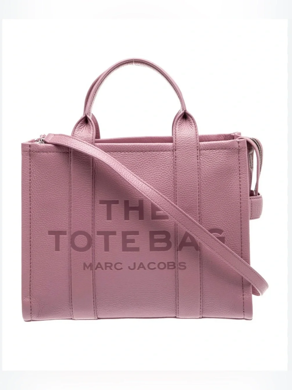 Marc Jacobs The Medium Leather Tote Bag Crossbody with Dust Bag